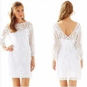 Lilly Pulitzer Delray Diamond Lace Dress - Long Sleeve - NWT